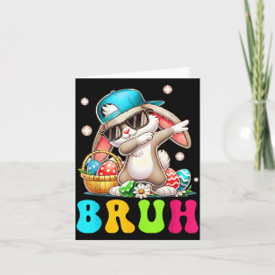 Lustiges Oster-Dabbing-Kaninchen Ostern Karte