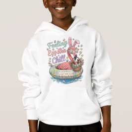 Lustiges Oster-Flamingo-Gefühl Eggstra Chill Cute Hoodie