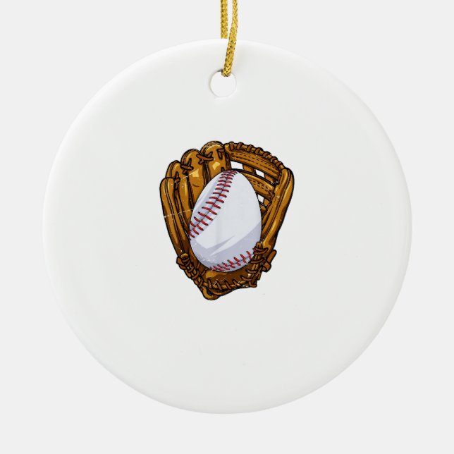 Lustiges Osterei Baseball Ei Jagd Ostersonntag M Keramik Ornament (Vorne)