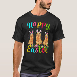 Lustiges Osterei Hase Golden Retriever Hund Glückl T-Shirt