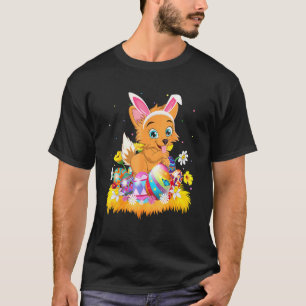 Lustiges Osterei Welsh Corgi Hund Ostersonntag T-Shirt