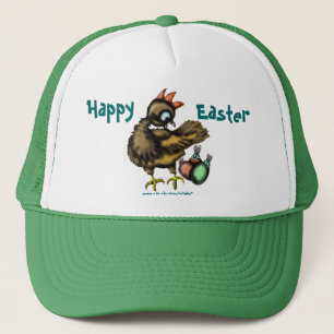Lustiges Ostern-Huhn und Häschenhut Truckerkappe