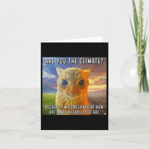 Lustiges Paar Valentinstag Orange Katze Meme Bist  Karte