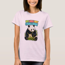 Lustiges Panda-Diät-Challenge-T-Shirt für Frauen