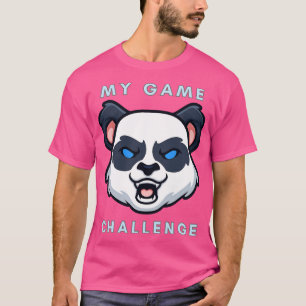 lustiges Panda Mein Spiel Challenge-Shirt T-Shirt