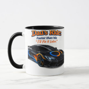 Lustiges Papa-Autoshirt – Papas Fahrzeug ist schne Tasse