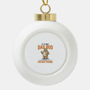 Lustiges Papa-Bod-Vater-Figur-Bär-Bier-Shirt_1 Keramik Kugel-Ornament