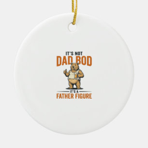 Lustiges Papa-Bod-Vater-Figur-Bär-Bier-Shirt_1 Keramik Ornament