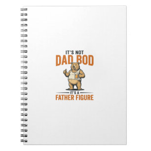 Lustiges Papa-Bod-Vater-Figur-Bär-Bier-Shirt_1 Notizblock
