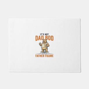 Lustiges Papa-Bod-Vaterfigur-Bär-Bier-Shirt_1 Fußmatte