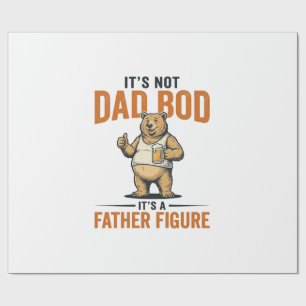 Lustiges Papa-Bod-Vaterfigur-Bär-Bier-Shirt_1 Geschenkpapier