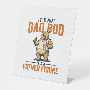 Lustiges Papa-Bod-Vaterfigur-Bär-Bier-Shirt_1 Sockelschild