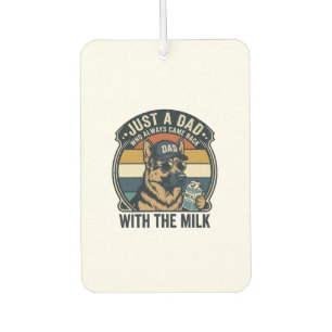 Lustiges Papa Deutscher Schäferhund Milch Retro-Sh Autolufterfrischer