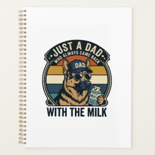 Lustiges Papa Deutscher Schäferhund Milch Retro-Sh Planer