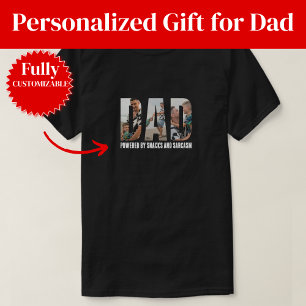 Lustiges Papa-Foto-Collage-Sarkasmus-Zitat-T-Shirt T-Shirt