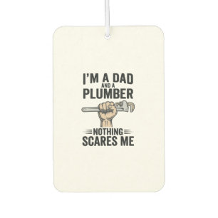 Lustiges Papa-Klempner-Vintage-Stickerei-Shirt-Des Autolufterfrischer