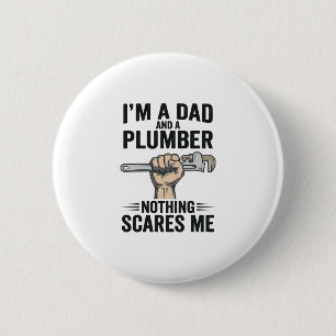 Lustiges Papa-Klempnerner Vintage-Stickerei-Shirt- Button