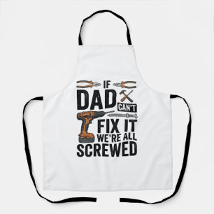 Lustiges Papa-Reparatur-Tool-Zitat Vektor-Design_ Schürze