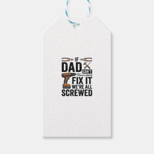 Lustiges Papa-Reparatur-Tool-Zitat-Vektordesign_ Geschenkanhänger