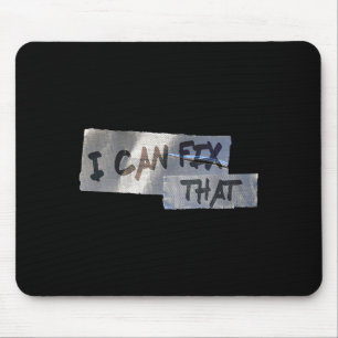 Lustiges Papa-Shirt Klebeband Ich kann das reparie Mousepad