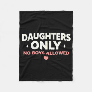 Lustiges Papa-Shirt Töchter nur keine Jungen erlau Fleecedecke