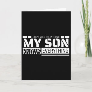 Lustiges Papa-Shirt vom Sohn Männer Lustiger Vater Karte