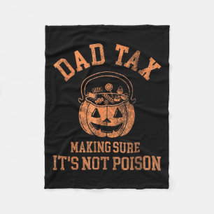 Lustiges Papa-Steuer-Halloween-Shirt Süßigkeiten-K Fleecedecke