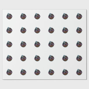 Lustiges Papa Steuer Skelett Vintage Gravur Shirt Geschenkpapier