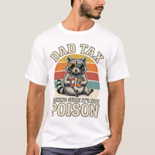 Lustiges Papa Steuer Waschbär Vintage T-Shirt Desi