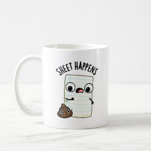 Lustiges Papier-Wortspiel Kaffeetasse