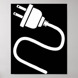 Lustiges passendes Kostüm für Paare mit Stecker un Poster