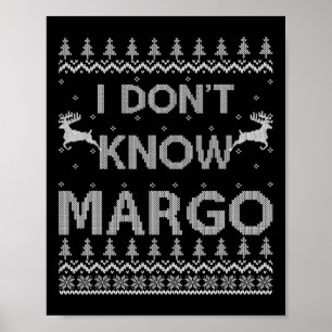 Lustiges passendes Paar für Männer Ich kenne Margo Poster