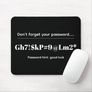 Lustiges Passwort Mousepad