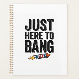 Lustiges patriotisches Feuerwerk Bang Vintage-Shir Planer
