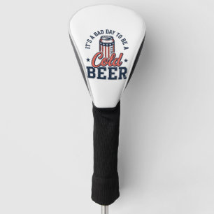 Lustiges Patriotisches Kaltes Bier Vintage-Vector- Golf Headcover
