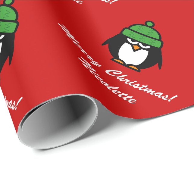 Lustiges Penguin-Cartoon-Verpackungspapier für Geschenkpapier (Rolleneckpunkt)