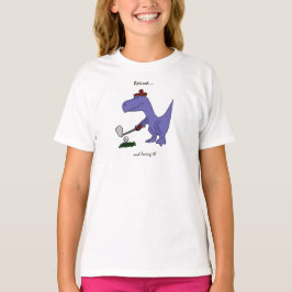Lustiges pensioniertes T-Rex Dinosaurier-Golf T-Shirt