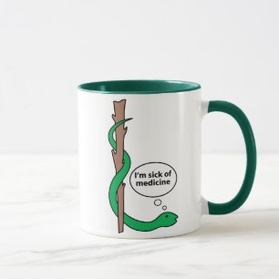 Lustiges Personal von Asclepius Tasse