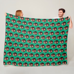 Lustiges Personalisiertes Gesichtsfoto Fleecedecke
