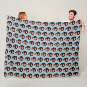 Lustiges Personalisiertes Gesichtsfoto Fleecedecke