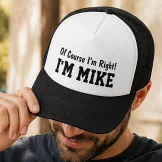 Lustiges Personalisiertes Mike Natürlich Habe Ich Truckerkappe