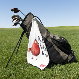 Lustiges personalisiertes Monogramm Golfhandtuch
