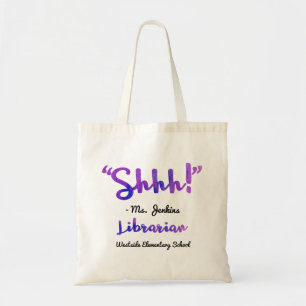 Lustiges personalisiertes Shhh! Tragetasche