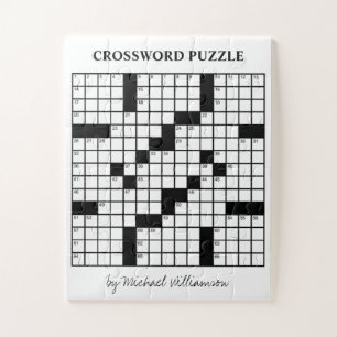 Lustiges Personalisiertes Spiel Schwarz-Weiß-Krähe Puzzle