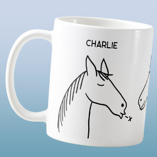 Lustiges persönliches Pferd Kaffeetasse