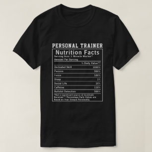 Lustiges persönliches Trainer-Ernährungsfakten-Ges T-Shirt