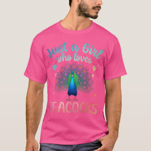 Lustiges Pfau-Design für Frauen Mädchen Vogel Pfau T-Shirt