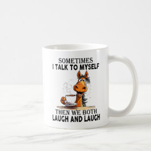 Lustiges Pferd, das mit sich selbst spricht - Wir Kaffeetasse