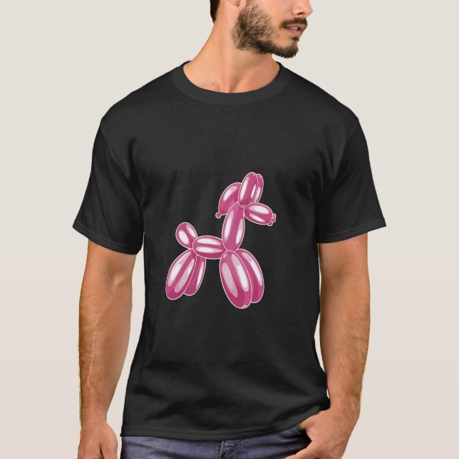 Lustiges Pferd Einfach, Ballondesign T-Shirt (Vorderseite)