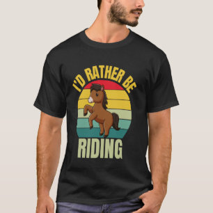 Lustiges Pferd T-Shirt Ich Würde Eher Lustiges Pfe